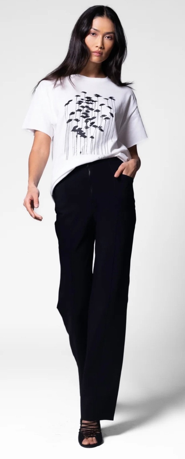 M2057 By Maria Pinto Zadie Pant In Black Size 8.